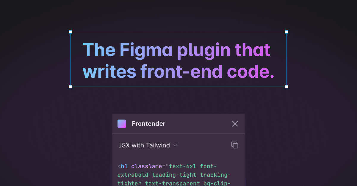 Frontender | Speed up your front-end workflow