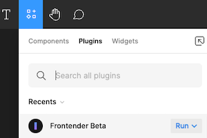 Figma run plugin